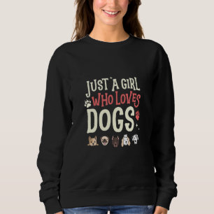 Camiseta Apenas Uma Menina Que Ama Cachorros Animais