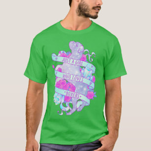 Camiseta Apenas Uma Menina Que Ama Cachorros-Boxer