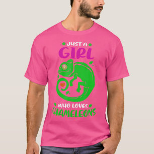 Camiseta Apenas Uma Menina Que Ama Camaleões