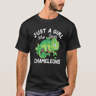 Camiseta Apenas Uma Menina Que Ama Camaleões