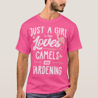 Camiseta Apenas Uma Menina Que Ama Camelos E Presente De Ja