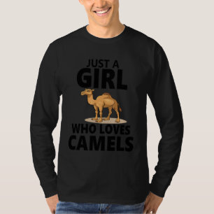 Camiseta Apenas Uma Menina Que Ama Camels Animal Love Roupa