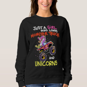 Camiseta Apenas Uma Menina Que Ama Caminhões Monstros E Uni