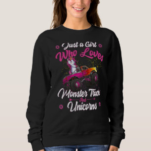 Camiseta Apenas Uma Menina Que Ama Caminhões Monstros E Uni