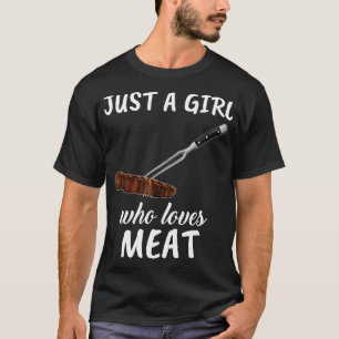 Camiseta Apenas Uma Menina Que Ama Carne