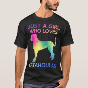 Camiseta Apenas Uma Menina Que Ama Catahoulas Engraçado Cat
