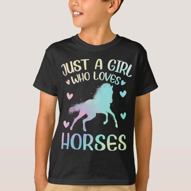 Camiseta Apenas Uma Menina Que Ama Cavalo (Frente)