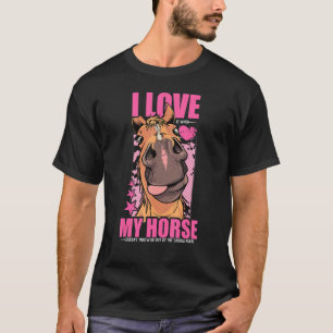 Camiseta Apenas Uma Menina Que Ama Cavalos, A Pista Equestr