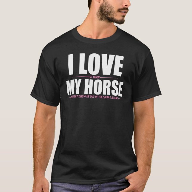 Camiseta Apenas Uma Menina Que Ama Cavalos, A Pista Equestr (Frente)