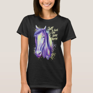 Camiseta Apenas Uma Menina Que Ama Cavalos Menina Do Caval