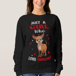 Camiseta Apenas Uma Menina Que Ama Chihuahuas Engraçado Chi