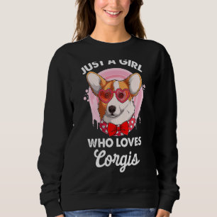 Camiseta Apenas Uma Menina Que Ama Corgis Cita Corgi Dog Co