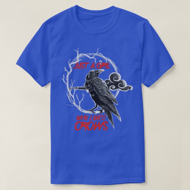 Camiseta Apenas Uma Menina Que Ama Corvos (Frente do Design)