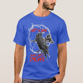 Camiseta Apenas Uma Menina Que Ama Corvos