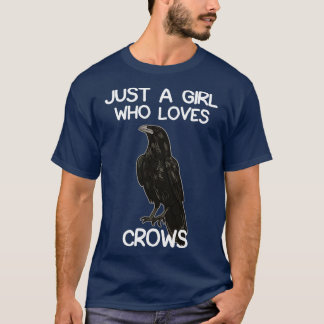 Camiseta Apenas Uma Menina Que Ama Corvos 1