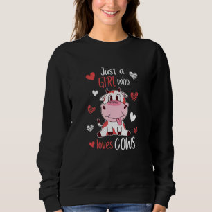 Camiseta Apenas Uma Menina Que Ama Criança Da Vila Vacas