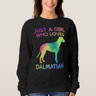 Camiseta Apenas Uma Menina Que Ama Dalmatianos Dalmatianos
