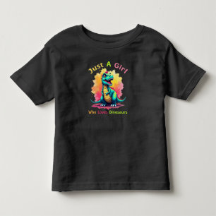 Camiseta Apenas Uma Menina Que Ama Dinossauros