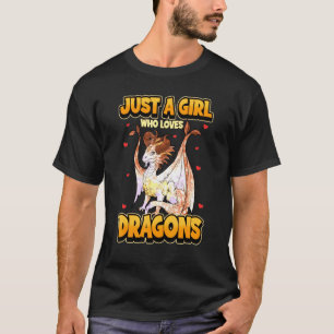Camiseta Apenas Uma Menina Que Ama Dragões Morre Por Haikyu