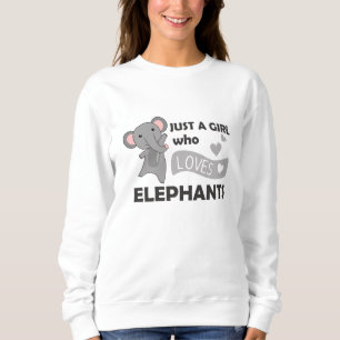 Camiseta Apenas Uma Menina Que Ama Elefantes Bons Animais C