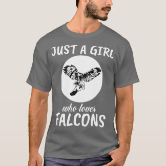 Camiseta Apenas Uma Menina Que Ama Falcões 1