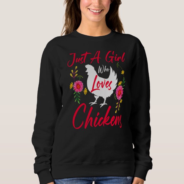 Camiseta Apenas Uma Menina Que Ama Frangeiro De Frango (Frente)