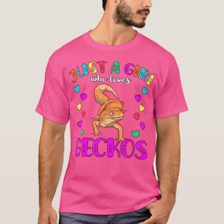 Camiseta Apenas Uma Menina Que Ama Geckos