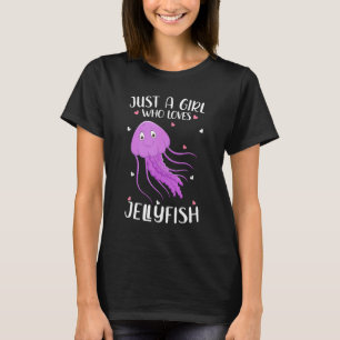 Camiseta Apenas Uma Menina Que Ama Gelyfishs Para Mulheres 