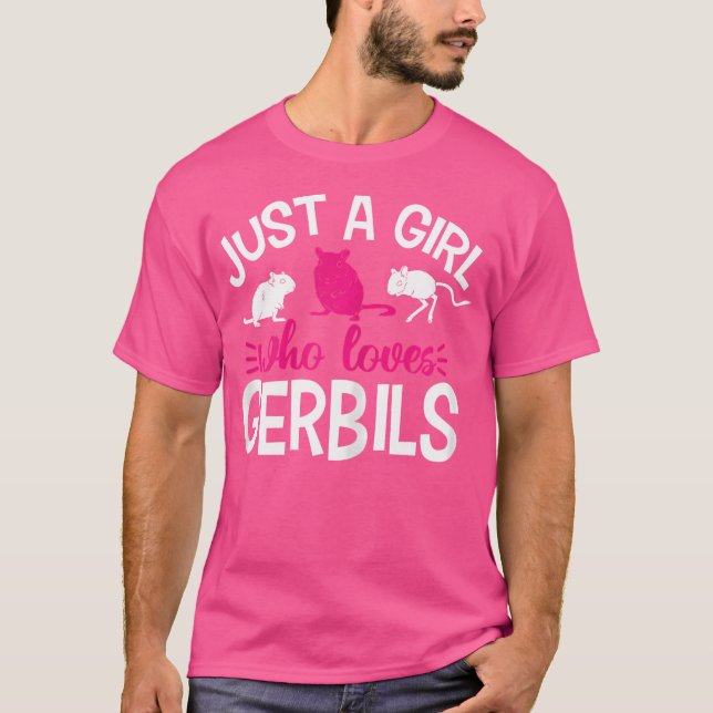 Camiseta Apenas Uma Menina Que Ama Gerbilis (Frente)