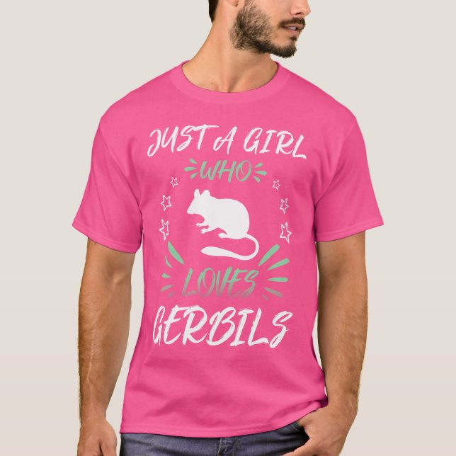Camiseta Apenas Uma Menina Que Ama Gerbilis (Frente)