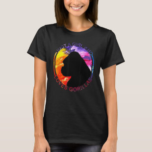 Camiseta Apenas Uma Menina Que Ama Gorillas Silverback Gori