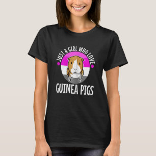 Camiseta Apenas Uma Menina Que Ama Guiné Pigs 5