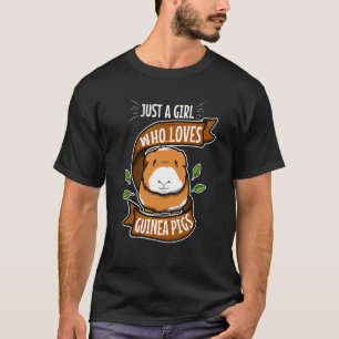 Camiseta Apenas Uma Menina Que Ama Guiné Pigs 9