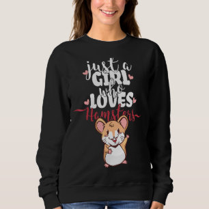 Camiseta Apenas Uma Menina Que Ama Hamsters Anões E Ouros H