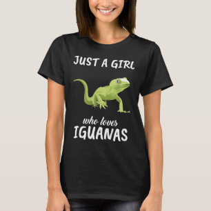 Camiseta Apenas Uma Menina Que Ama Iguana Roupas De Roupas