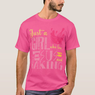 Camiseta Apenas Uma Menina Que Ama Jesus E Bajula De Assar 