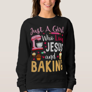 Camiseta Apenas Uma Menina Que Ama Jesus E Baking