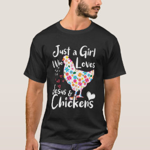 Camiseta Apenas Uma Menina Que Ama Jesus E Chuva O Sussurro