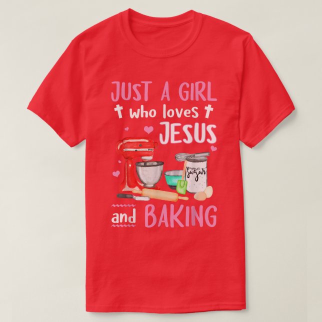 Camiseta Apenas Uma Menina Que Ama Jesus E Fecha Clássica (Frente do Design)