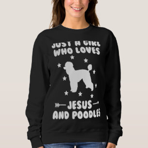 Camiseta Apenas Uma Menina Que Ama Jesus E Póvulo Cão
