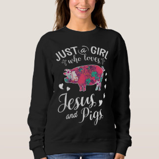 Camiseta Apenas Uma Menina Que Ama Jesus E Suínos, Farmer P