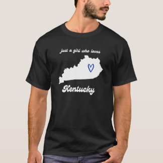 Camiseta Apenas Uma Menina Que Ama Kentucky Cute Midwest