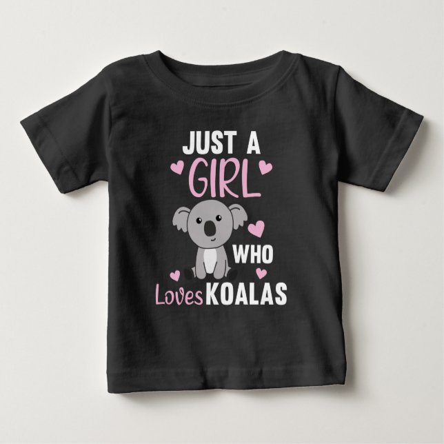 Camiseta Apenas Uma Menina Que Ama Koalas Cute Koala Bear T (Frente)