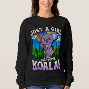 Camiseta Apenas Uma Menina Que Ama Koalas Cute Koala Girls 