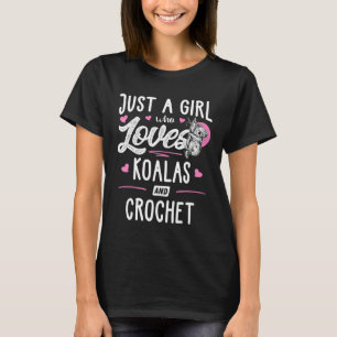 Camiseta Apenas Uma Menina Que Ama Koalas E Mulheres Crotch