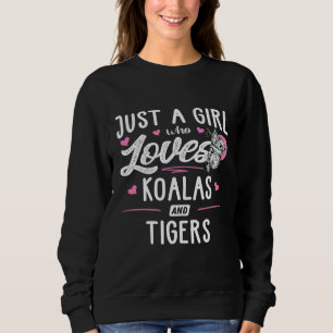 Camiseta Apenas Uma Menina Que Ama Koalas E Mulheres De Tig