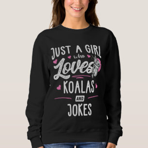 Camiseta Apenas Uma Menina Que Ama Koalas E Mulheres Piadas