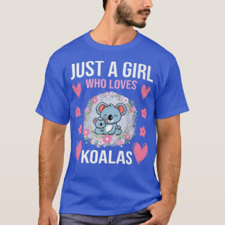 Camiseta Apenas Uma Menina Que Ama Koalas Eu Garanto Que O 