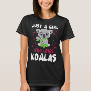 Camiseta Apenas Uma Menina Que Ama Koalas Funny Koala Lover