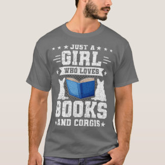 Camiseta Apenas Uma Menina Que Ama Livros E Amantes De Livr